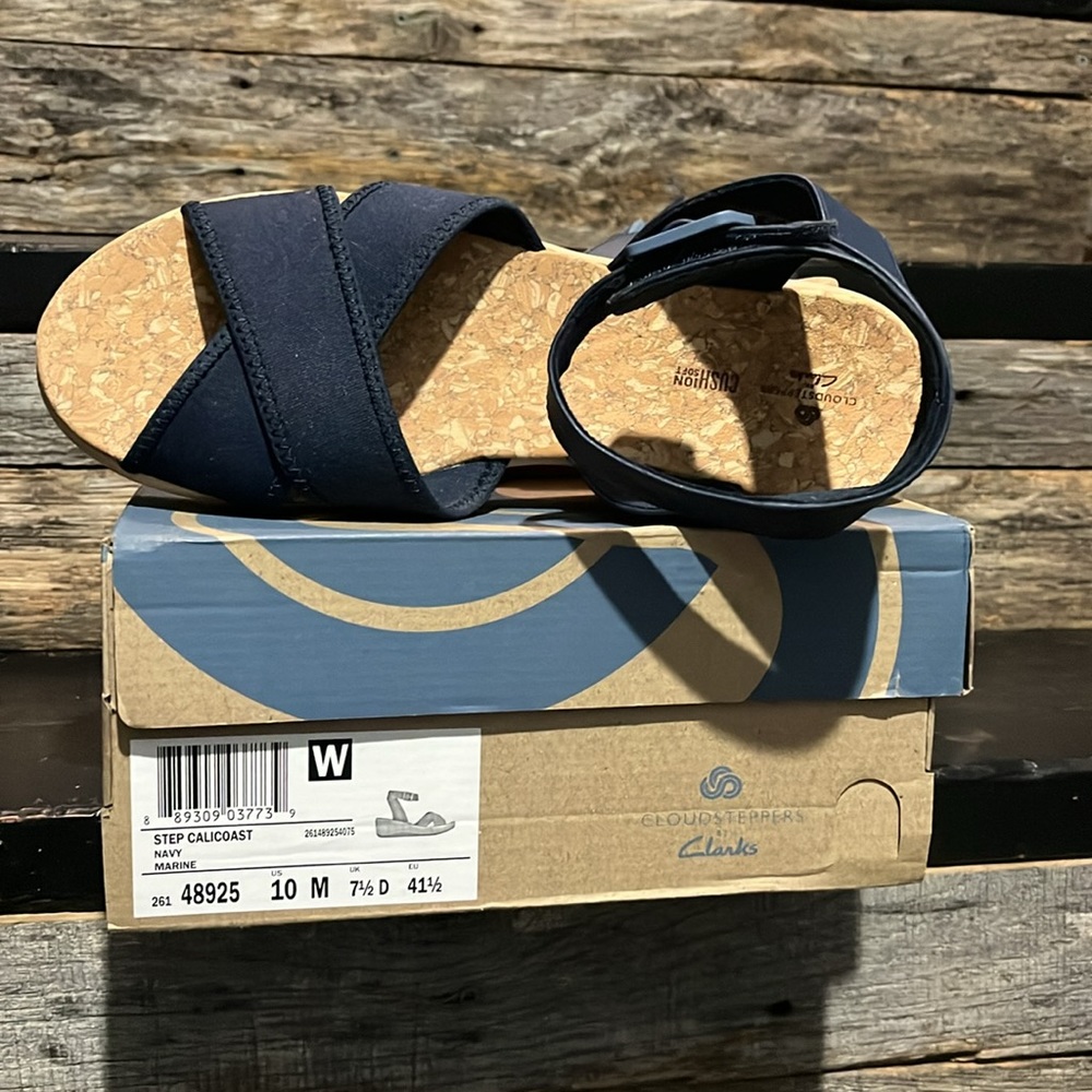 STEP CALICOAST NAVY - 26148925 BY CLARKS Size 10